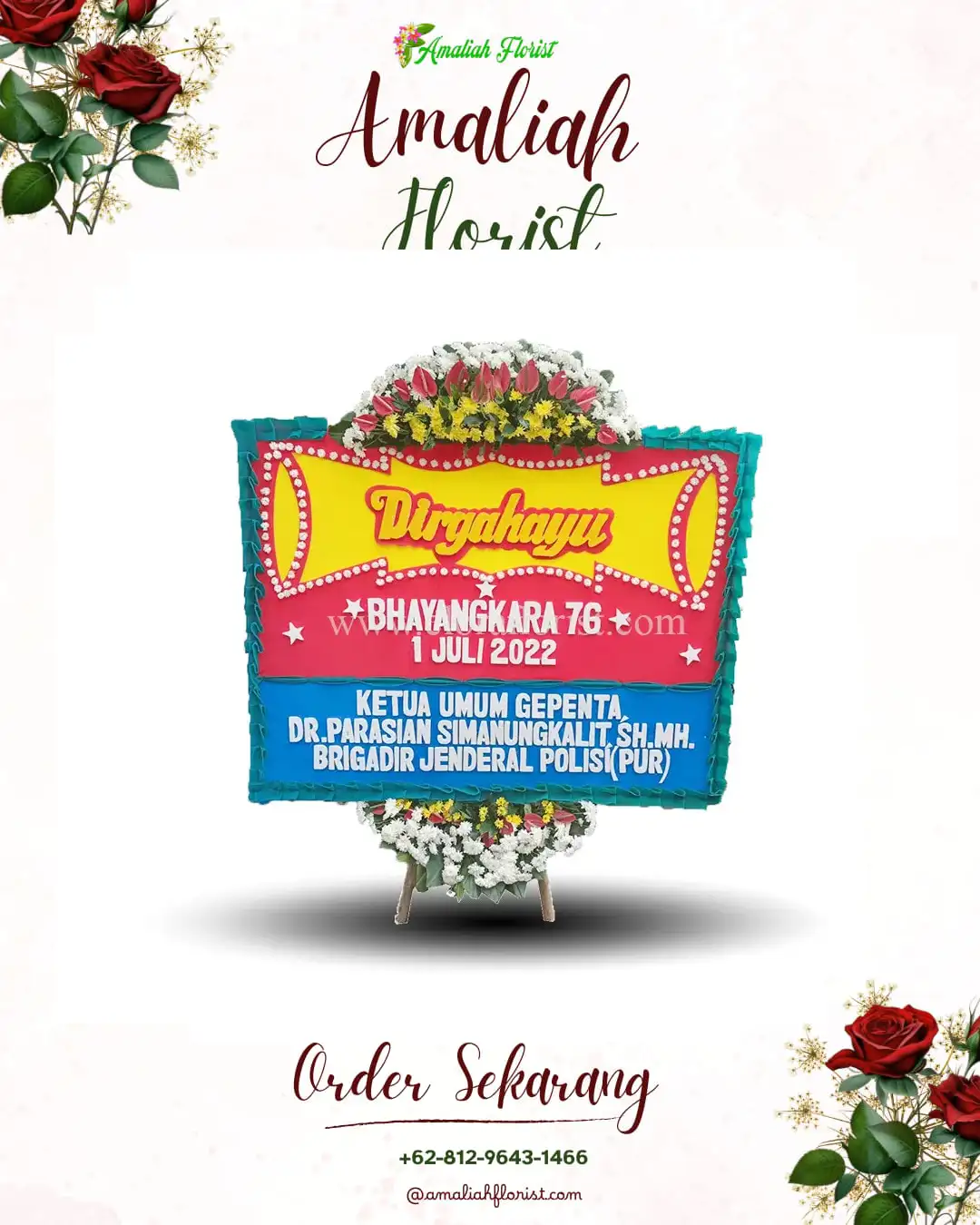 Papan Bunga HUT Ulang Tahun Tracap